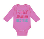 Long Sleeve Bodysuit Baby I Love My Amazing Brother Boy & Girl Clothes Cotton