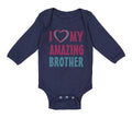 Long Sleeve Bodysuit Baby I Love My Amazing Brother Boy & Girl Clothes Cotton