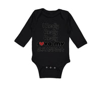 Long Sleeve Bodysuit Baby I Really Really Love My Grandma Grandmother Grandma