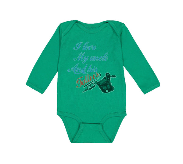 Long Sleeve Bodysuit Baby I Love My Uncle and His Tattoos Boy & Girl Clothes