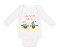 Long Sleeve Bodysuit Baby Daddy's Helper Dad Father's Day Boy & Girl Clothes - Cute Rascals