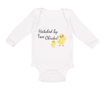 Long Sleeve Bodysuit Baby Hatched by 2 Chicks Gay Lgbtq Style C Cotton - Cute Rascals