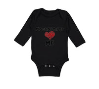 Long Sleeve Bodysuit Baby My Granddaddy Love Me Grandpa Grandfather Cotton