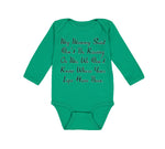 Long Sleeve Bodysuit Baby My Mommy Said Don'T Be Kissing on Me. We Don'T Know