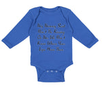 Long Sleeve Bodysuit Baby My Mommy Said Don'T Be Kissing on Me. We Don'T Know