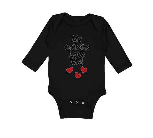 Long Sleeve Bodysuit Baby My Cousins Love Me Pregnancy Announcement Cotton