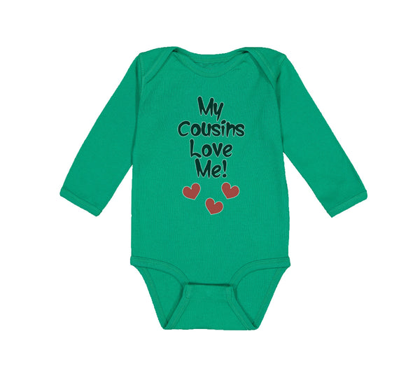 Long Sleeve Bodysuit Baby My Cousins Love Me Pregnancy Announcement Cotton