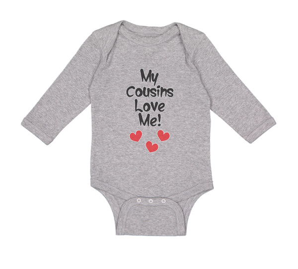 Long Sleeve Bodysuit Baby My Cousins Love Me Pregnancy Announcement Cotton