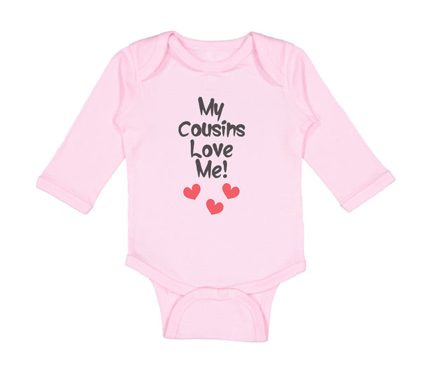 Long Sleeve Bodysuit Baby My Cousins Love Me Pregnancy Announcement Cotton