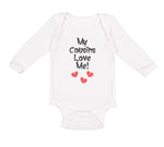 Long Sleeve Bodysuit Baby My Cousins Love Me Pregnancy Announcement Cotton