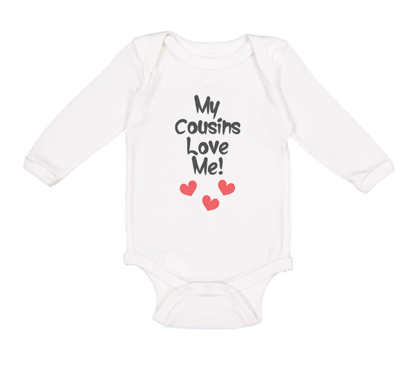 Long Sleeve Bodysuit Baby My Cousins Love Me Pregnancy Announcement Cotton