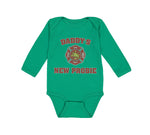 Long Sleeve Bodysuit Baby Daddy's New Probie Cop Police Boy & Girl Clothes - Cute Rascals