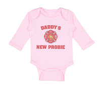 Long Sleeve Bodysuit Baby Daddy's New Probie Cop Police Boy & Girl Clothes - Cute Rascals