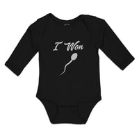 Long Sleeve Bodysuit Baby I Won Boy & Girl Clothes Cotton