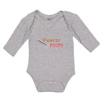 Long Sleeve Bodysuit Baby Expecto Poopy Boy & Girl Clothes Cotton - Cute Rascals