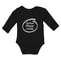 Long Sleeve Bodysuit Baby Guitar Player Inside Boy & Girl Clothes Cotton - Cute Rascals