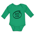 Long Sleeve Bodysuit Baby Guitar Player Inside Boy & Girl Clothes Cotton - Cute Rascals