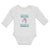 Long Sleeve Bodysuit Baby Happeir than A Unicorn Eating Cake on A Rainbow Cotton - Cute Rascals