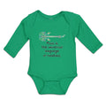 Long Sleeve Bodysuit Baby Music Is The Universal Language of Mankind. Cotton