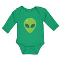 Long Sleeve Bodysuit Baby Alien Face Boy & Girl Clothes Cotton