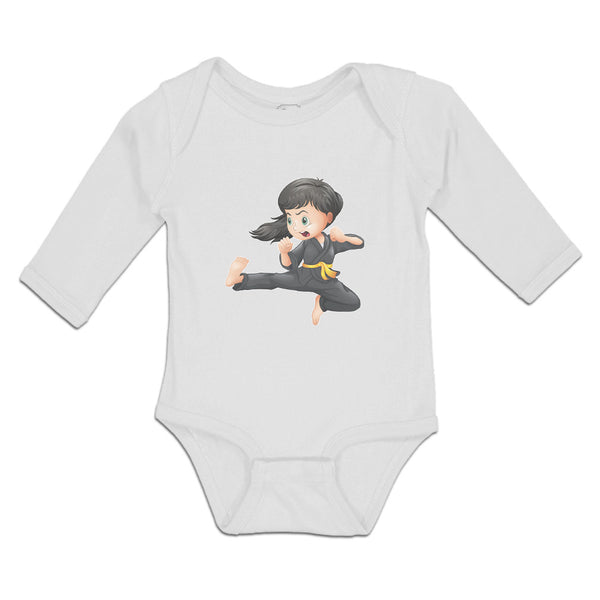 Long Sleeve Bodysuit Baby Karate Kid Boy & Girl Clothes Cotton