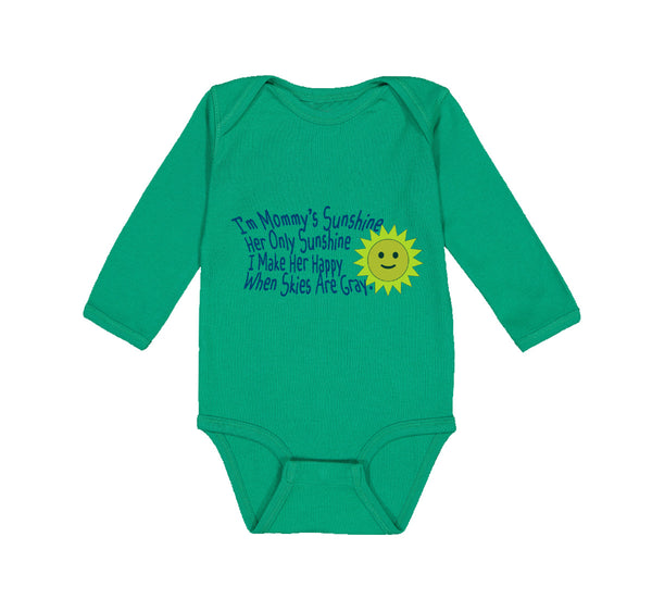 Long Sleeve Bodysuit Baby Mommy's Only Sunshine Make Her Happy Mom Mothers Day