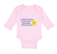 Long Sleeve Bodysuit Baby Mommy's Only Sunshine Make Her Happy Mom Mothers Day