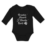 Long Sleeve Bodysuit Baby Breakin' Hearts & Blastin' Farts Boy & Girl Clothes - Cute Rascals