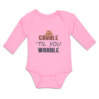 Long Sleeve Bodysuit Baby Gobble 'til You Wobble Boy & Girl Clothes Cotton - Cute Rascals