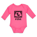 Long Sleeve Bodysuit Baby #Tbt Scanning and Inside Silhouette Baby Cotton