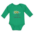 Long Sleeve Bodysuit Baby Live in The Sunshine Boy & Girl Clothes Cotton