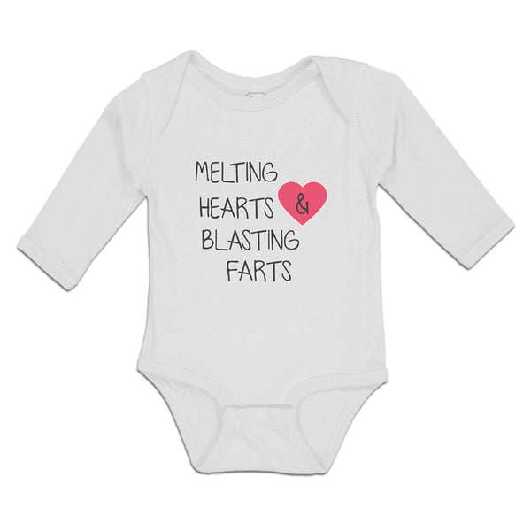 Long Sleeve Bodysuit Baby Melting Hearts Blasting Farts Boy & Girl Clothes