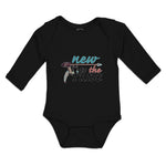 Long Sleeve Bodysuit Baby New to The Tribe Boy & Girl Clothes Cotton