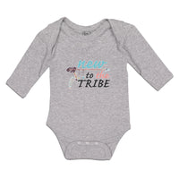 Long Sleeve Bodysuit Baby New to The Tribe Boy & Girl Clothes Cotton