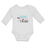 Long Sleeve Bodysuit Baby New to The Tribe Boy & Girl Clothes Cotton