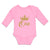 Long Sleeve Bodysuit Baby Age 1 and Number Name with Gold Crown Cotton - Cute Rascals