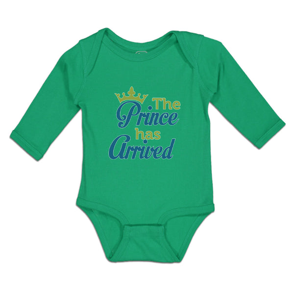 Long Sleeve Bodysuit Baby The Prince Has Arrived Boy & Girl Clothes Cotton