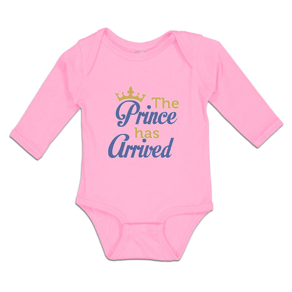 Long Sleeve Bodysuit Baby The Prince Has Arrived Boy & Girl Clothes Cotton