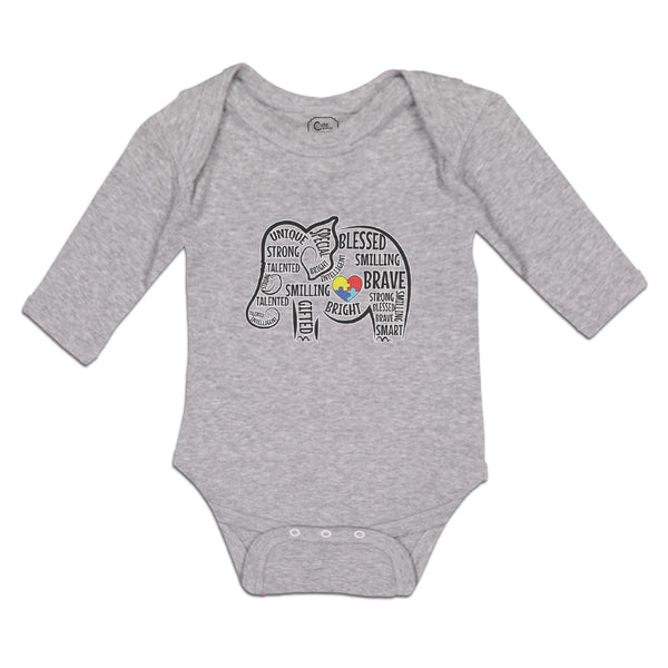 Long Sleeve Bodysuit Baby Blessed Smiling Brave Boy & Girl Clothes Cotton - Cute Rascals