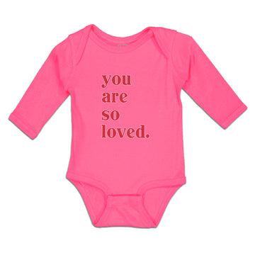 Long Sleeve Bodysuit Baby You Are So Loved. Boy & Girl Clothes Cotton