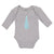 Long Sleeve Bodysuit Baby Striped Neck Tie Style 6 Boy & Girl Clothes Cotton