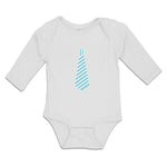 Long Sleeve Bodysuit Baby Striped Neck Tie Style 6 Boy & Girl Clothes Cotton