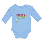 Long Sleeve Bodysuit Baby Daddy's Future Caddy Boy & Girl Clothes Cotton - Cute Rascals