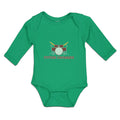 Long Sleeve Bodysuit Baby Future Drummer Boy & Girl Clothes Cotton