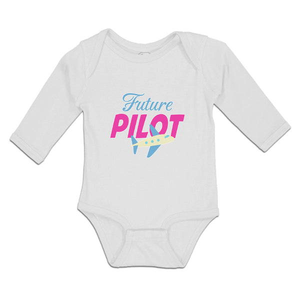 Long Sleeve Bodysuit Baby Future Pilot Boy & Girl Clothes Cotton - Cute Rascals