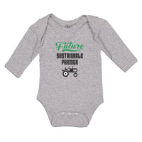 Long Sleeve Bodysuit Baby Future Sustainable Farmer Boy & Girl Clothes Cotton - Cute Rascals