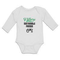 Long Sleeve Bodysuit Baby Future Sustainable Farmer Boy & Girl Clothes Cotton - Cute Rascals