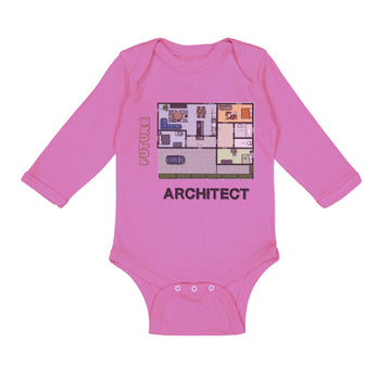 Long Sleeve Bodysuit Baby Future Architect Funny Style B Boy & Girl Clothes