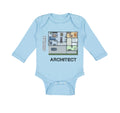 Long Sleeve Bodysuit Baby Future Architect Funny Style B Boy & Girl Clothes