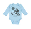 Long Sleeve Bodysuit Baby Future Dirt Bike Rider Just like My Daddy B Cotton